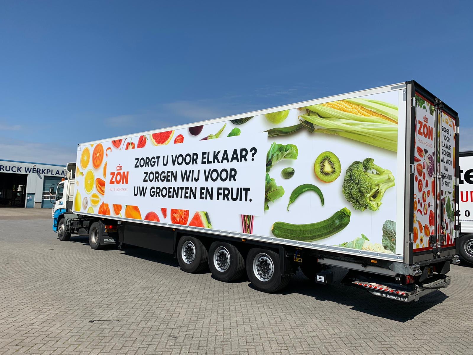 Vrachtwagen ZON fruit & vegetables